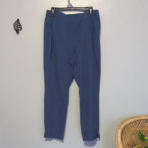 Eddie Bauer Light Weight Deep Blue Women's Hiking Pants With Pockets Large L